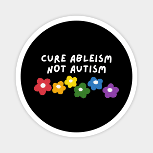 cure ableism, not autism Magnet